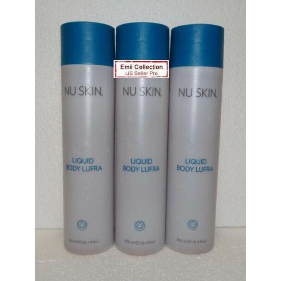 Nu Skin Nuskin Liquid Body Lufra 8.4 oz 250 ml Cleanser Scrub Bundle