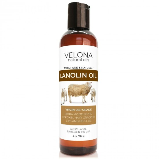 Lanolin Oil USP Grade By Velona 2oz-7lb Refined Cold pressed Skin, Hair, Body