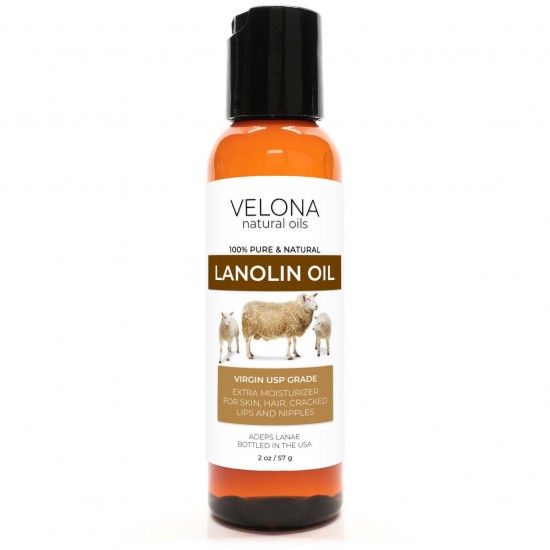 Lanolin Oil USP Grade By Velona 2oz-7lb Refined Cold pressed Skin, Hair, Body