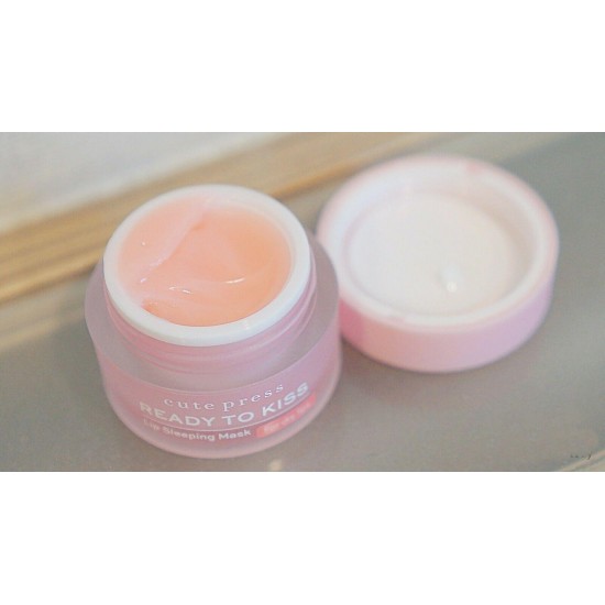 Natural Microfiller Cute Press Ready To Kiss Lip Sleeping Mask Vitamin C and E