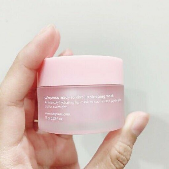 Natural Microfiller Cute Press Ready To Kiss Lip Sleeping Mask Vitamin C and E