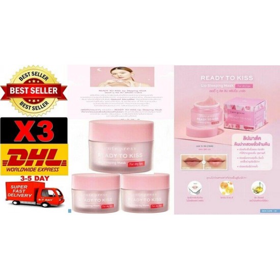 Natural Microfiller Cute Press Ready To Kiss Lip Sleeping Mask Vitamin C and E