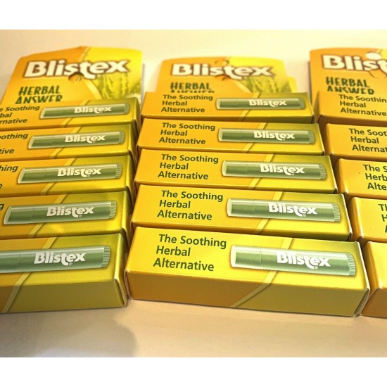 Blistex Herbal Answer Lip Protectant  SPF 15 Aloe - LOT OF 15 - SHIPS SAME DAY!