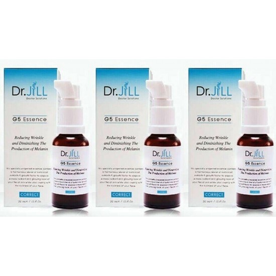 3X30 ml DR.Jill G5 Essence Aging Anti Whitening Skin Moisturizing Serum Wrinkle