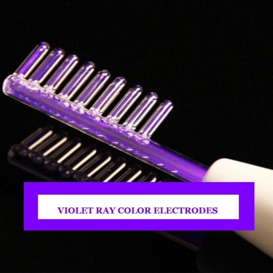 Violet ray  High frequency Tesla machine healing 18 electrodes against cellulite