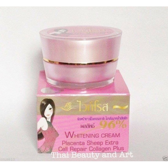 12 pc Thai WHITE ROSE Placenta Sheep Extra Repair Collagen Skin Whitening Cream