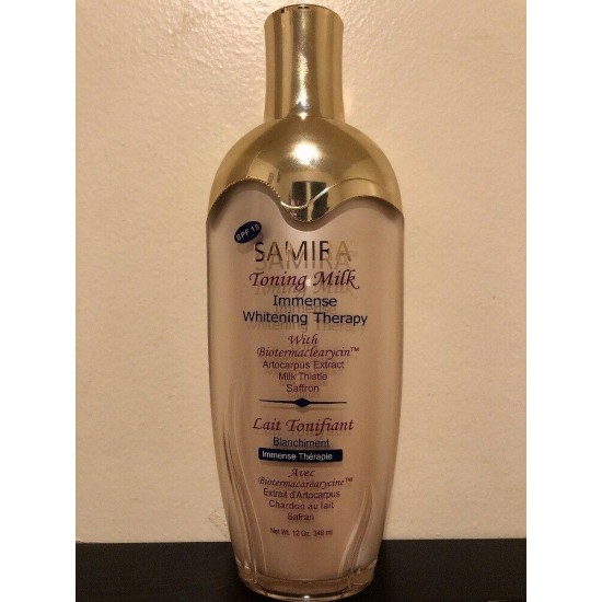 SAMIRA Toning Milk Lotion Immense Whitening Therapy SPF 15. Samira