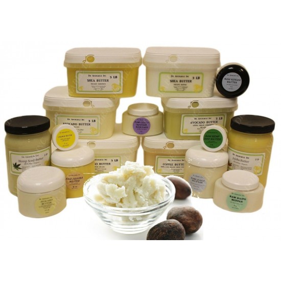 Premium Organic Butters 100% Pure Raw Cold Pressed 2oz up to 12 lb Free Shipping