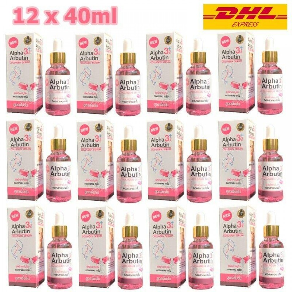 12x40ml Alpha 3 plus Arbutin Collagen Serum Moisture Smooth ...