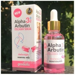 12x40ml Alpha 3 plus Arbutin Collagen Serum Moisture Smooth Skin Care Face White