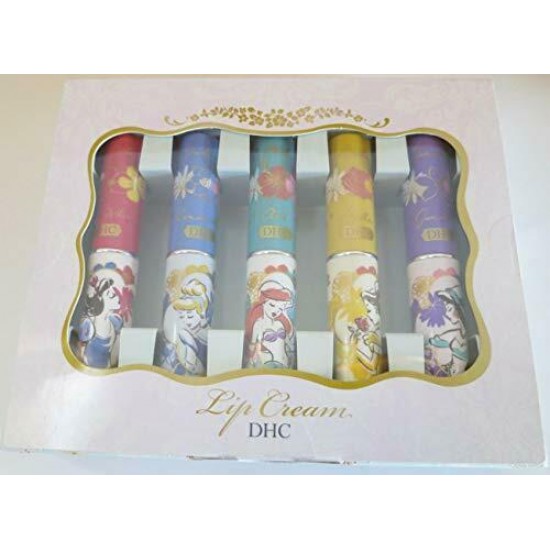 DHC Medicinal Lip Balm Flower [Disney Princess] Set of 5 [Snow White] [Cinderell