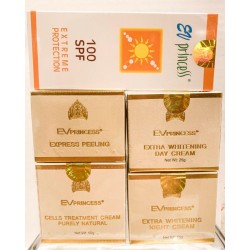 EV PRINCESS 5PC SET - DAY -NIGHT-EXPRESS-CELLS TREATMENT -SUN BLOCK CREAM