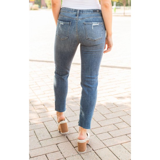 Straight Leg Step Up Jeans