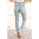 Straight Leg Distressed Jeans