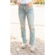 Straight Leg Distressed Jeans