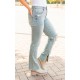 Straight Leg Distressed Jeans