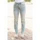 Straight Leg Distressed Jeans