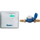 Hydrawise Pro-HC 12-Station Indoor Wi-Fi Irrigation Controller (PHC-1200i) & Hunter Industries HC100FLOW Hydrawise 1 HC Flow Meter Irrigation Sensor, Blue