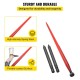 Hay Spear 49 Bale Spear 3000 lbs Capacity, Bale Spike Quick Attach Square Hay Bale Spears 1 3/4 Wide, Red Coated Bale Forks, Bale Hay Spike with 2 Stabilizer Spears Conus 2