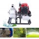 38CC 4-Stroke Gas Powered Water Transfer Pump, 1.2KW Gasoline Engine Transfer Irrigation Water Pump, 1 Garden Water Transfer Irrigation Pump for Irrigation Pool 8500R/MIN