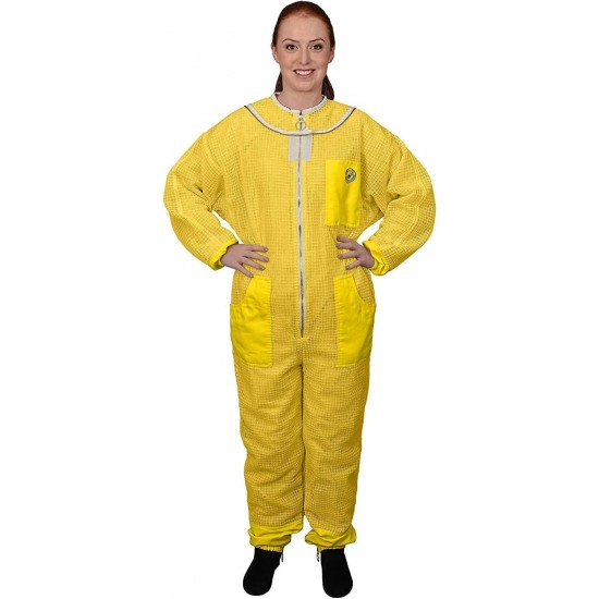 420 Aero Beekeeping Suit with Round Veil, 5XL, Yellow