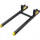 60 2000lbs Heavy Duty Pallet Forks with Adjustable Stabilizer Bar for Loader Bucket Skid Steer Tractor, Black