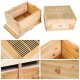 Beehive Auto Flows Bee Hives Boxes kit Food Grade Beekeeping Wooden House with 7PCS Honey Flows Frame for Beekeeper