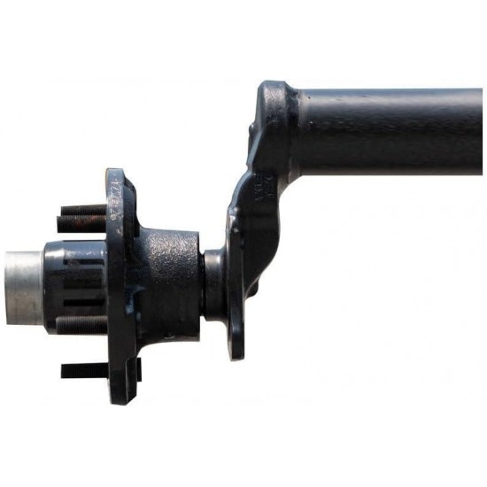 3.5k TK Trailer Axle - 3500 lb Idler - (4 Drop), 95/00 (Loose Spring Seats) / 5x4.5 Bolt Pattern