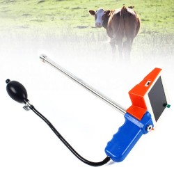 Insemination Kit for Cows Cattle Visual Insemination Gun Adjustable Screen,Professional Visual Insemination Gun Instrument Veterinary Insemination Farm Tools Perfect for Pig, Cow (Cow/Red)