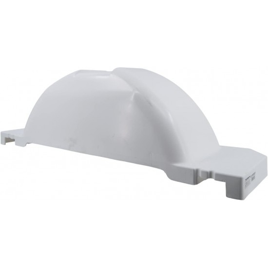 White Plastic Single Axle Boat Trailer Fender with Steps 11 3/8 in x 45 x, 26763