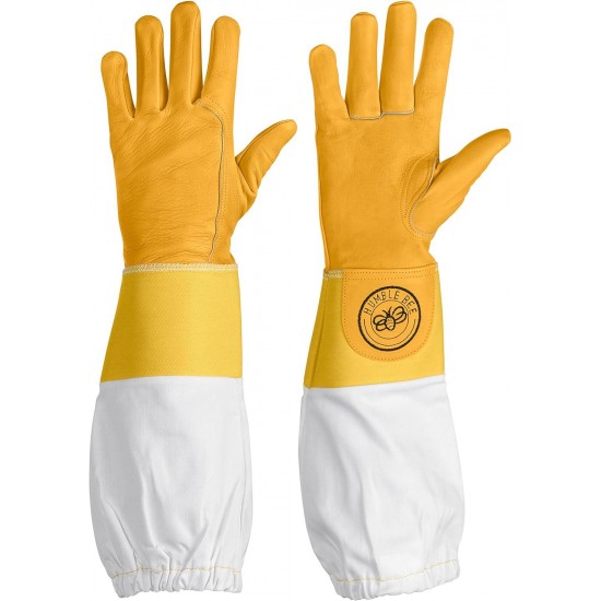 Polycotton Beekeeping Suit with Round Veil and Cowhide Gloves (XX-Large)