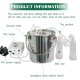 3L Goat Milking Machine,Rechargeable Battery Milker Powered Pulsation Vacuum Pump with 2 Teat Cups,3L Stainless Steel Buckets for Goats(5200mAh Battery)