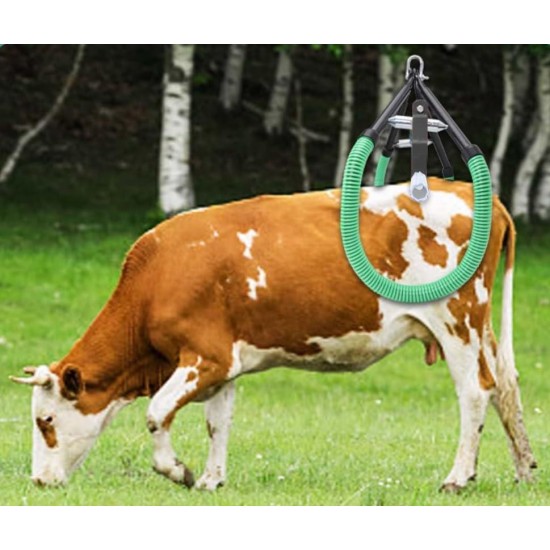 Cow Hip Lift 2204LB Capacity - Adjustable Stainless Steel Clamp for OB Milking, Birthing & Lame Cows - Easy Emergency Aid for Postpartum, Dystocia, and Typhoid - Reliable Farm Cattle Helper Tool