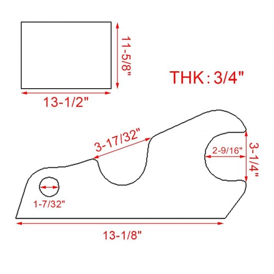 ​Excavator Quick Attach Bucket Ear Mount Fit for Kubota U35 KX71 KX91 KX121 KX040 KX033