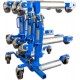 1500 LB 12.5'' Wheel Car Positioning Dolly with Ratcheting Foot Pedal (4 Pack with Stand), Blue