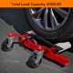 4PC Wheel Dolly, 1500LBS Capacity Car Dolly with Hydraulic Tire Jack for Vehicle Positioning for Truck RV Trailer