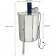 Electric Honey Extractor, Stainless Steel Beekeeping Extraction, Powered Honeycomb Drum Spinner with Transparent Plexiglass Lid, Apiary Centrifuge Equipment 110V