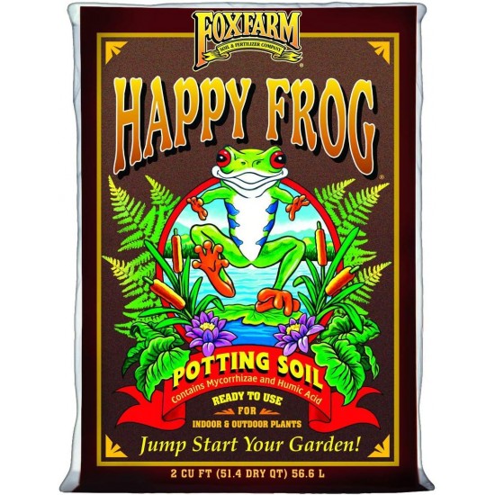 Ocean Forest Garden Soil Mix and Happy Frog Organic Potting Soil Mix Bundle (4 Bags)