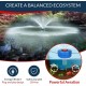 Pond Fountain Aerator - 2HP / 1.5kW 110V 100ft Cord | Stainless Steel Lake Fountain | V-Shape Display | Pond Cascade Pump for Large Ponds | Pond Jet System | Fresh/Salt Water