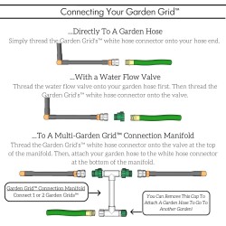 Drip Irrigation System for Garden, Soaker Hose & Garden Watering System Preassembled Drip Irrigation Kit, Flower Bed Sprinkler, Garden Irrigation System Kit - 4x8 (44x88)