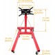 Adjustable Rotating Engine Stand Compatible with Auto Truck Motor Hoist Dolly Automotive Shop Repair Jack 360 Degree Mounting Head & Folding Frame 2000LBS Steel Red -Will Get Multiple Packages