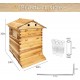 Flowing Bee Hives Starter Kit with 7 PCS Auto Honey Bee Hive Frames - Complete Beekeeping Kit for Beginners & Pro Beekeepers - Food Grade Flow Hive Bee Hive, BPA  Wooden Box Included