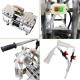 25L Oil- Vacuum Pump Electric Milking Machine is Suitable for Cows and Goats with Stainless Steel Milk Bucket and 3 Cleaning Brush 110V 550W