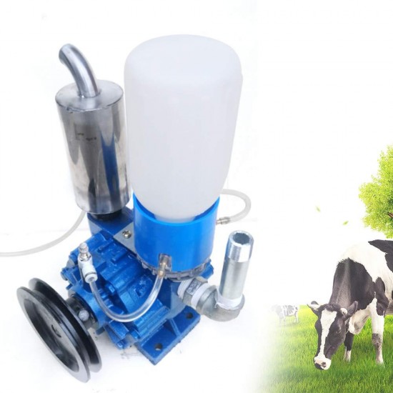 Milking Machine Vacuum Pump, Cow Goat Milking Machine Milker Bucket Tank Barrel Vacuum Pump 250L/min(US Stock)