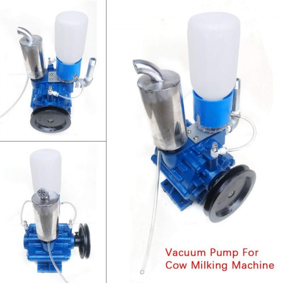 Milking Machine Vacuum Pump, Cow Goat Milking Machine Milker Bucket Tank Barrel Vacuum Pump 250L/min(US Stock)