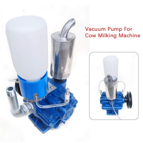 Milking Machine Vacuum Pump, Cow Goat Milking Machine Milker Bucket Tank Barrel Vacuum Pump 250L/min(US Stock)