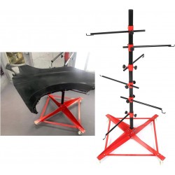 73-3/8In Universal Auto Paint Rack Stand Tree Holder Adjustable Center Post Steel Powder Coated