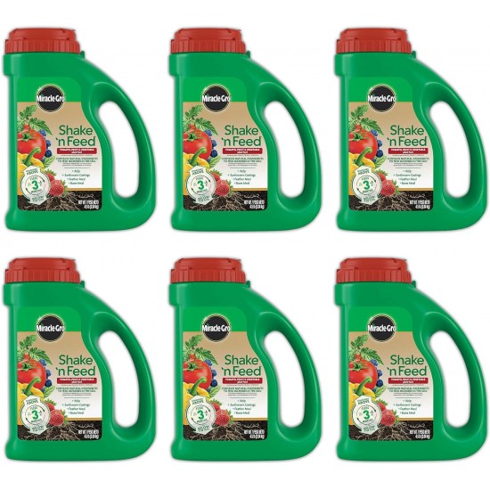 Shake 'N Feed Tomato, Fruit & Vegetable Plant Food, Plant Fertilizer, 4.5 lbs. (6-Pack)