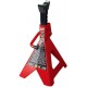 T41202 Torin Steel Jack Stands: 12 Ton (24,000 lb) Capacity, Red, 1 Pair