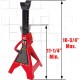 Sunex 6602LP 2 Ton Low Rider Steel Service Jack & BIG RED T43202 Torin Heavy Duty Steel Jack Stands: 3 Ton (6,000 lb) Capacity Car Lifting Stand,1 Pair (Not Suitable for SUV,Truck)